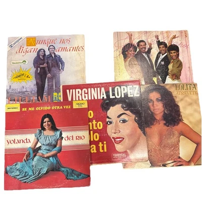 Virginia Lopez, Lolita, Yolanda Del Rio, Los Vecinos, Suarez Zumba – 5 LP Lot - Image 1 of 4