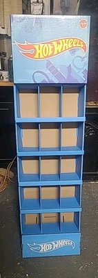 RARE 2024 Hotwheels Store Cardboard Display holds 75 cars - Image 1 of 2