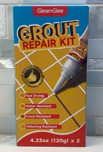 Kit Riparazione Stucco Piastrelle 2 Pz Grigio Asciugatura Rapida Resistente alle Crepe Basso Odore Ex 2/2028 - Foto 1 di 10