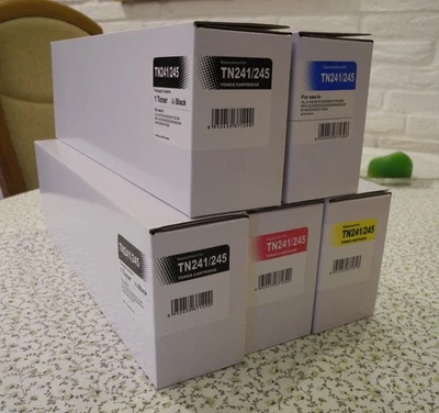Toner für Brother TN 241 TN 245 2 x schwarz, cyan, magenta, gelb - Bild 1 von 4