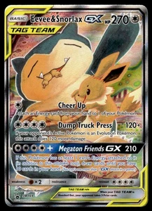 Pokemon TCG SM Promos #SM169 Eevee & Snorlax GX MP - Picture 1 of 2