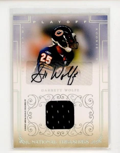 2007 PLAYOFF NATIONAL TREASURES GARRETT WOLFE AUTO JERSEY 46/49 #113 - Picture 1 of 2