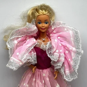 De Colección Sueño Brillo Muñeca Barbie Era Superestrella Boa Collar Pendientes Anillo Original - Imagen 1 de 10