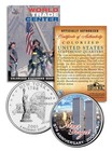 WORLD TRADE CENTER * 9th Anniversary * NEVER FORGET 9/11 NY Quarter US Coin WTC