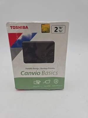 Toshiba Canvio Basics 2 TB Portable External Hard Drive, Black - Image 1 of 4