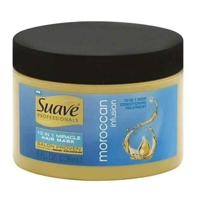 Suave Professionals Moroccan Infusion 10 en 1 Mascarilla Capilar Milagrosa, 8 fl oz (Paquete de 6) Foto 1 de 1