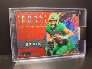 💥💥 RARE 2023 Wild Card QB On The Clock Bo Nix Auto 1/1 STEAMBOAT WILLIE 💥💥 - Bild 1 von 13