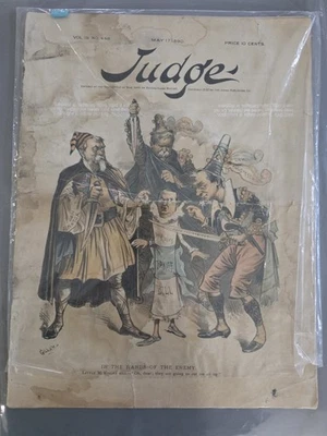 Antique May 17, 1860 Judge Magazine Political - Image 1 of 4