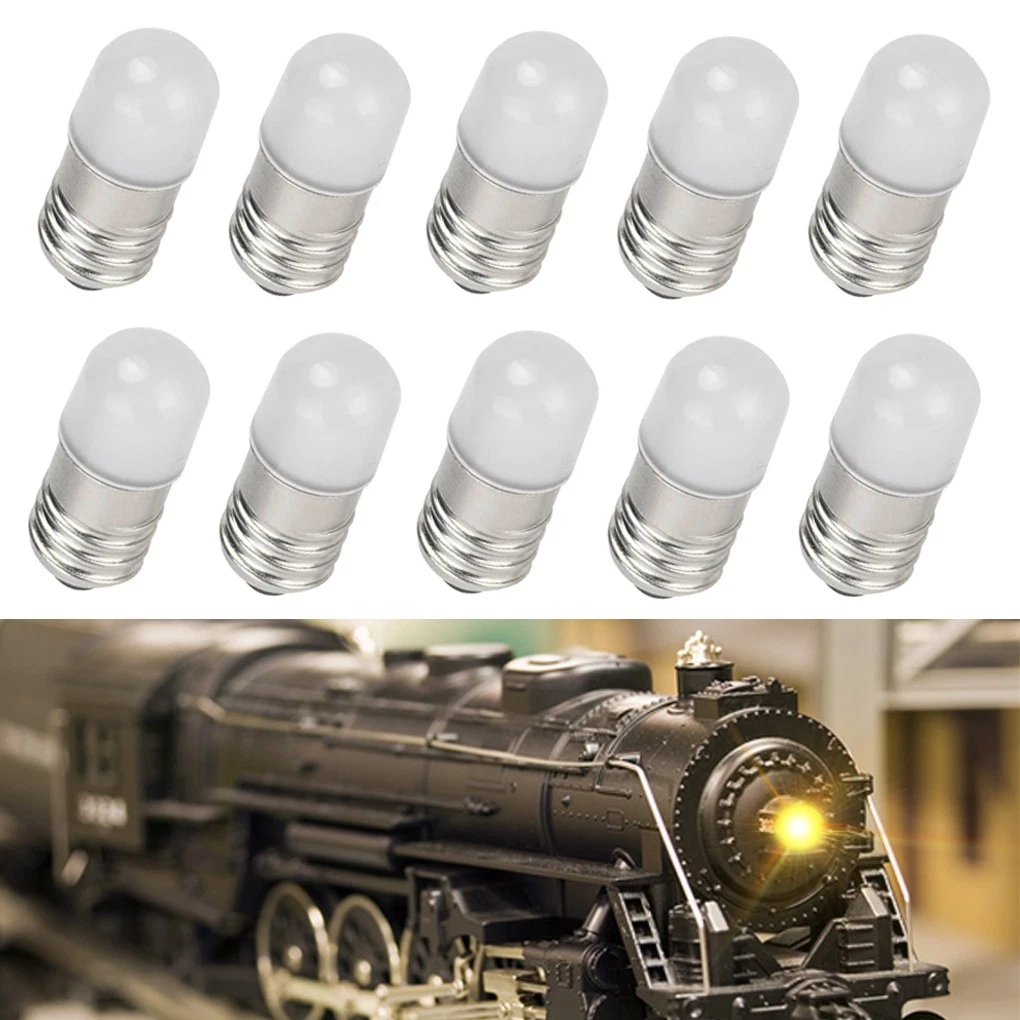 1447 LED CLEAR TEN LED AMERICAN FLYER BULBS SCREW 18 VOLT AC