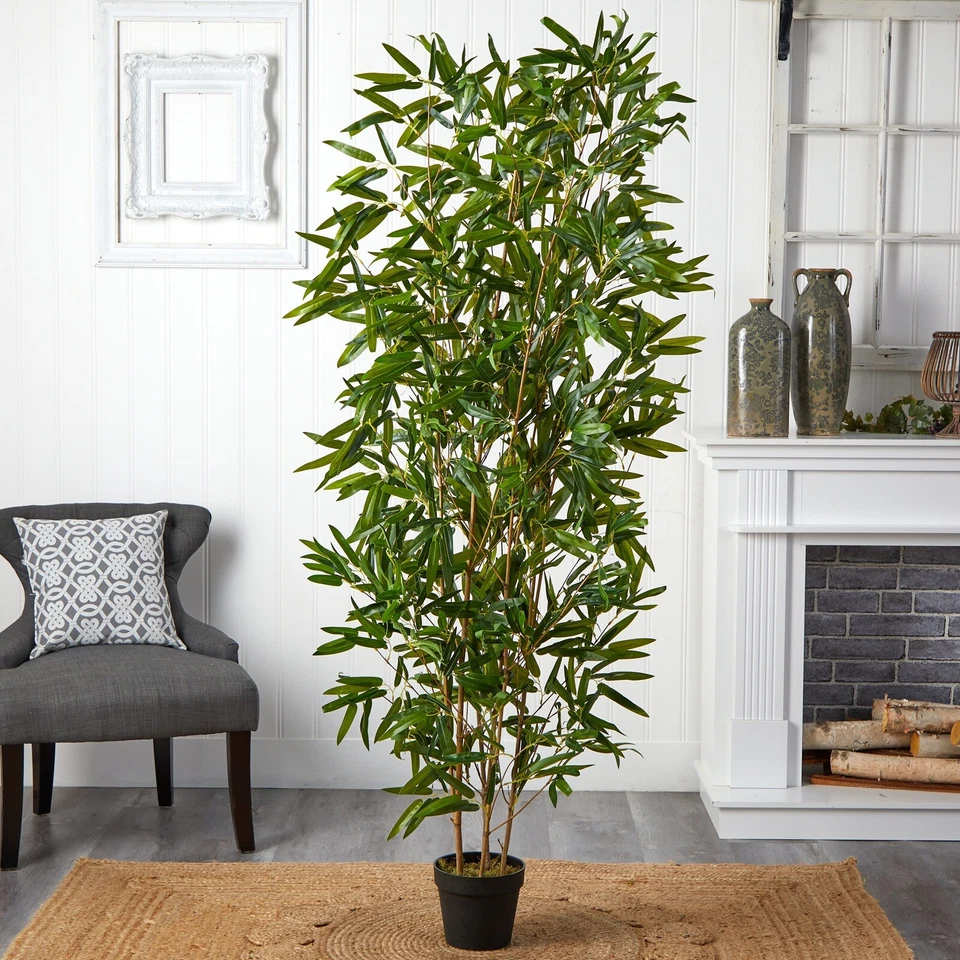 6’ Bamboo Artificial Tree (Real Touch) UV (Indoor/Outdoor). Retail $199 - Image 1 of 4