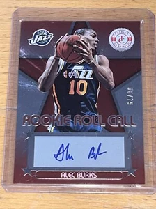 2012-13 Totally Certified Roll Call Red /79 Alec Burks #29 Rookie Auto RC π₯ - Picture 1 of 2