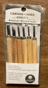 SEALED Walnut Hollow Wood Craft Carving Knifes Chisels 6 Piece Set #23907 Tool - Picture 1 of 16
