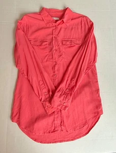 Blusa Equipment Mujer Mujer Rosa Seda Manga Larga Abotonada Talla Mediana - Imagen 1 de 11