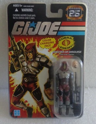 NOVO CARTÃO FOIL MOC 2007 HASBRO GI JOE 25º ANIVERSÁRIO ZARTAN MASTER OF DISGUISE - Imagem 1 de 2