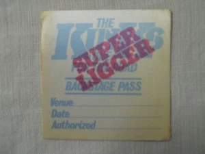 The Kinks - One For The Road - "Super Ligger" backstage pass - Picture 1 of 2