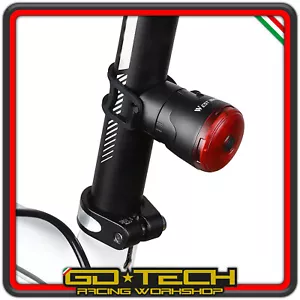 Luz Trasero Bici Faro Freno Parada A LED Con Sensor Movimiento Frenado - Imagen 1 de 10