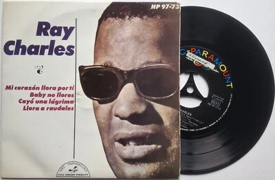 Ray Charles - Mi Corazón Llora Por Ti - 7" Vinyl EP - Spain 1964 - (VG+/VG+) - Image 1 of 4