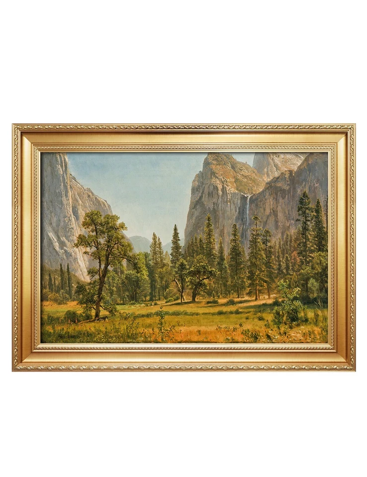 Albert Bierstadt: Bridal Veil Falls, Valle de Yosemite, California, arte de pared Foto 1 de 1