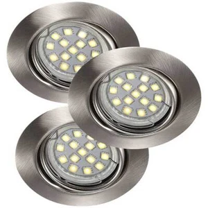 3 x Nordlux LED Einbauleuchten Triton Stahl gebürstet IP23 3x 3W GU10 UVP 34€ - Bild 1 von 1