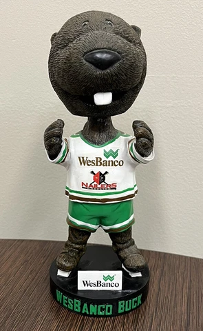 Wheeling Nailers Mascot WesBanco Buck SGA Bobble NAILERS MASCOT BEAVER BOBBLE Cover