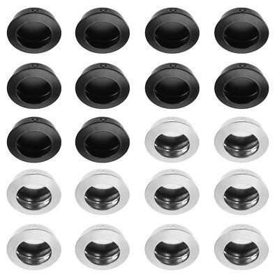 10PCS Round Recessed Pull Handles Sliding Door Handle Hidden Cabinet Pulls - Image 1 of 4