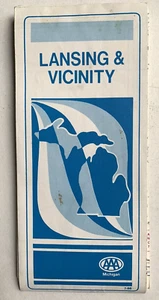 Karte Lansing Michigan 1978 Vintage AAA Michigan State University Campus - Bild 1 von 3