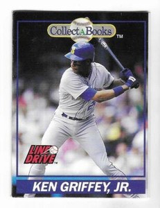 Ken Griffey Jr. 1991 IMPEL LINE DRIVE MLB Collect A Books CARD #4 Mariners Reds