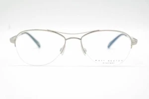 Matt Keaton MK1077 C05 53[]17 140 plata negro media marca gafas nuevas - Imagen 1 de 6