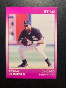 Frank Thomas 1991 STAR CO Personal Info   Card #10 of 11  CHICAGO WHITE SOX