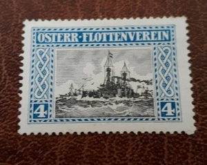 Brief/Reklamemarke Österr. Flottenverein - blau - Bild 1 von 2
