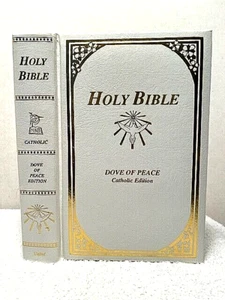 NEW AMERICAN BIBLE Holy Dove Of Peace Catholic Edition Old New Testament - Picture 1 of 2