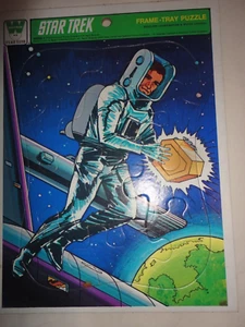 Star Trek Beam me Up Frame Tray Puzzle Vintage Toy 1979 Sealed Scotty Kirk SPOCK - Imagen 1 de 2