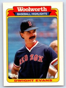1991  Topps Woolworth Baseball Highlights Baseball #10 Dwight Evans Red Sox