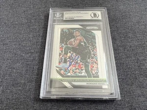 2018-19 NBA Panini Prizm Giannis Antetokounmpo Signed Beckett Authenticated - Bild 1 von 2