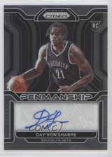 2021-22 Panini Prizm Rookie Penmanship Day'Ron Sharpe #RP-DAY Rookie Auto RC