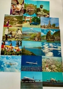 Postales raras vintage de Japan Air Lines. Colección de 39 postales (23 duplicados - Imagen 1 de 3