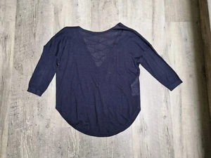 ONLY PETITE Pullover Blau Rückenausschnitt dunkelblau Größe S - Bild 1 von 5