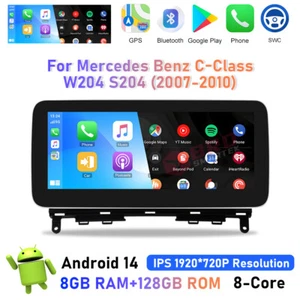 Estéreo de coche Android 14 de 10,25" para Mercedes Benz Clase C W204 S204 navegación por satélite NTG 4,0 - Imagen 1 de 14