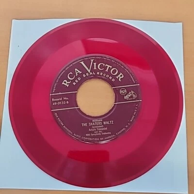 Arturo Toscanini  NBC Symphony The Skaters Waltz 7" 1949 RCA Red Seal 49-0132 VG Foto 1 de 2