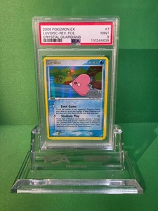 POKEMON EX CRYSTAL GUARDIANS LUVDISC REVERSE FOIL 7/100 PSA 9 - Picture 1 of 2