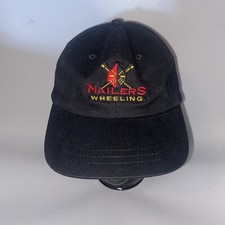 Wheeling Nailers ECHL Hockey Strap Back Black Hat NWT NHL Minors Adjustable