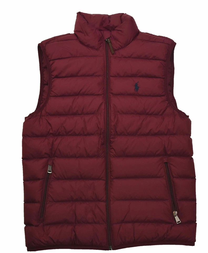 Polo Ralph Lauren 男式羽绒可打包 Puffer 背心夹克全新带标签 — 第 1/1 张图片
