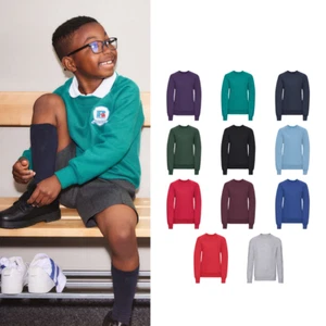 Russell Kids Raglan Sleeve Sweatshirt 0R762B0 -Children Classic Jumper Pullover - Picture 1 of 43