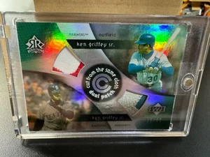 Griffey Jr 2005 Upper Deck Reflections Dual Patch Cut from same cloth 36/99 - Picture 1 of 2