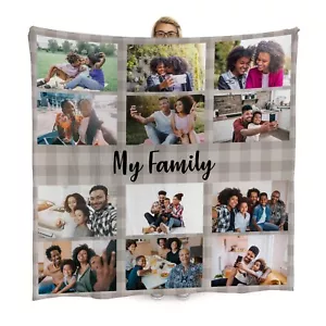 Eigener Decke, UK Add Personalisiert Bilder & Text Gingham Amazing Reviews - Bild 1 von 12