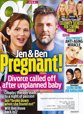 OK! Magazine October 12 2015 Ben Affleck Jennifer Garner Nick Carter Irina Shayk - Image 1 of 3