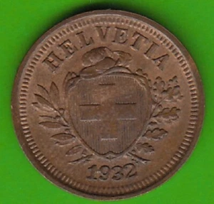Switzerland 1 Rappen 1932 good vz pretty nswleipzig - Picture 1 of 2