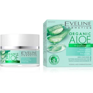 Eveline Cosmetics Organic Aloe + Collagen Moisturizing & Matting Face Gel Cream - Picture 1 of 9