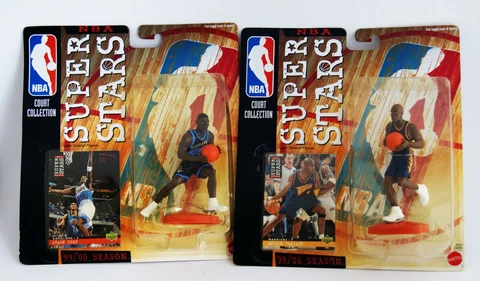 1999 Super Stars Action Figures NBA Legends Shawn Kemp and Antwan Jamison Cover