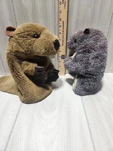 Vintage Golf Club Driver Covers Gopher And Beaver - Picture 1 of 16